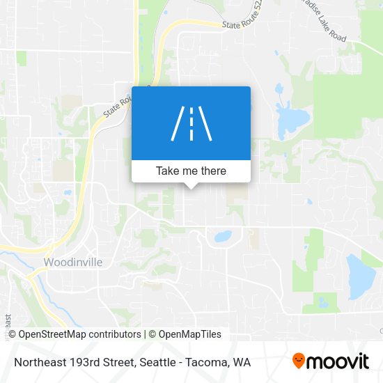 Northeast 193rd Street map
