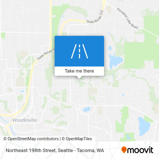 Northeast 198th Street map