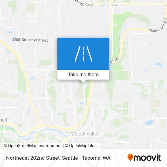Northeast 202nd Street map