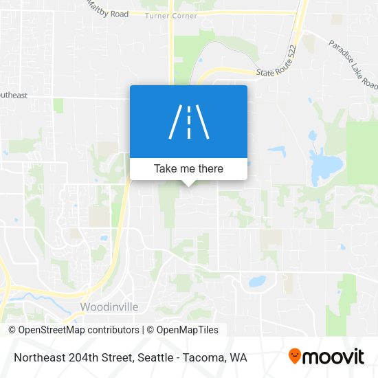 Mapa de Northeast 204th Street