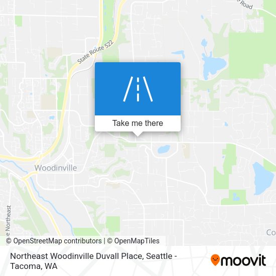 Northeast Woodinville Duvall Place map
