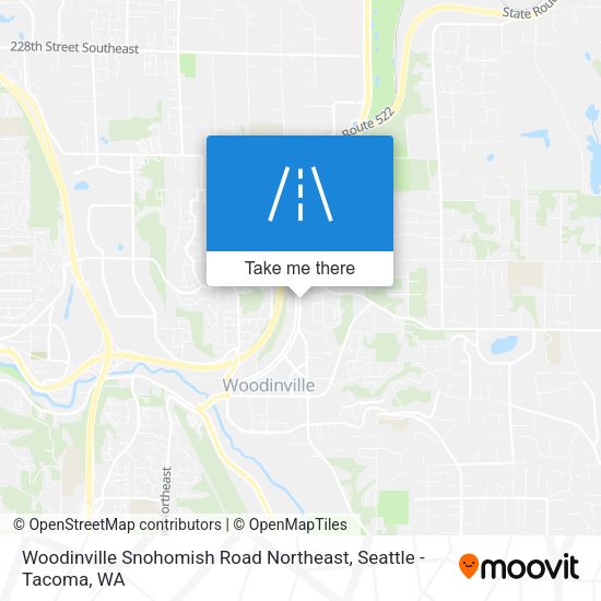 Woodinville Snohomish Road Northeast map