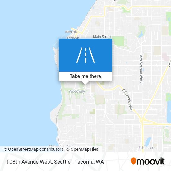 108th Avenue West map