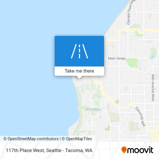 Mapa de 117th Place West