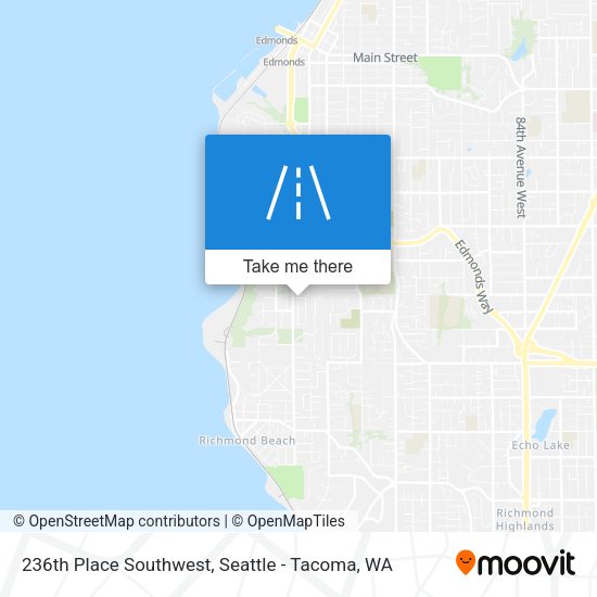 Mapa de 236th Place Southwest