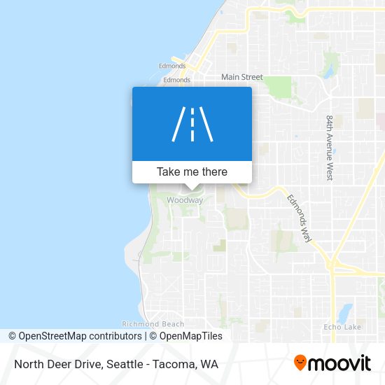 North Deer Drive map
