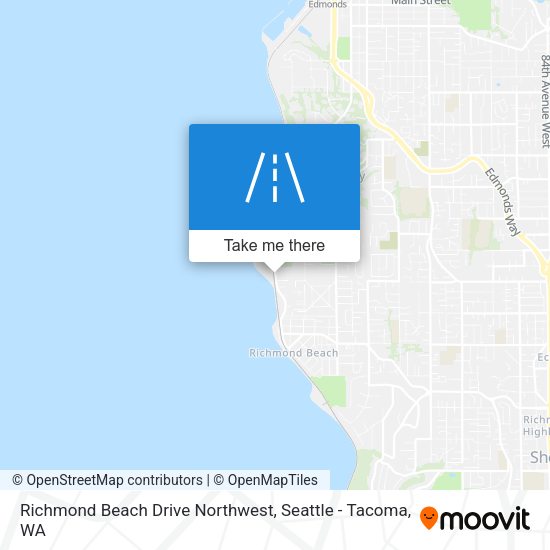 Mapa de Richmond Beach Drive Northwest