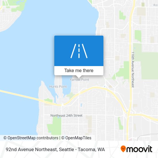 Mapa de 92nd Avenue Northeast