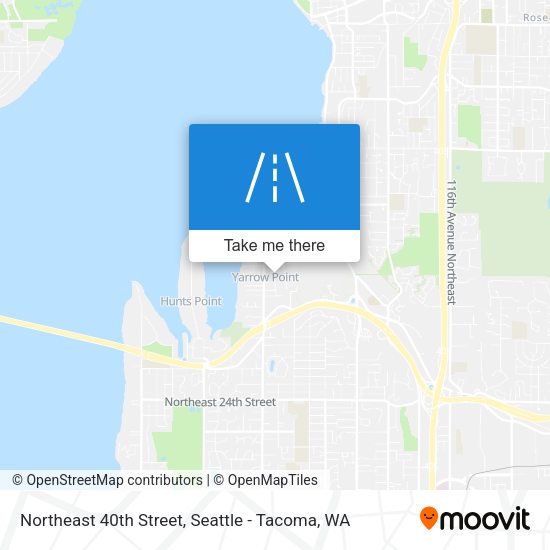 Northeast 40th Street map