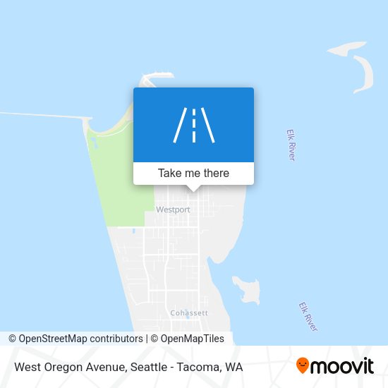 West Oregon Avenue map