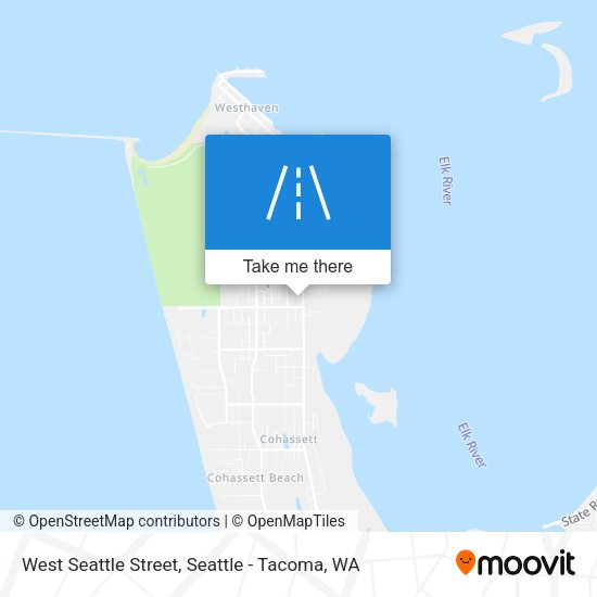West Seattle Street map