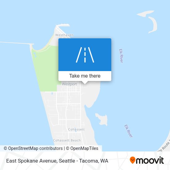Mapa de East Spokane Avenue