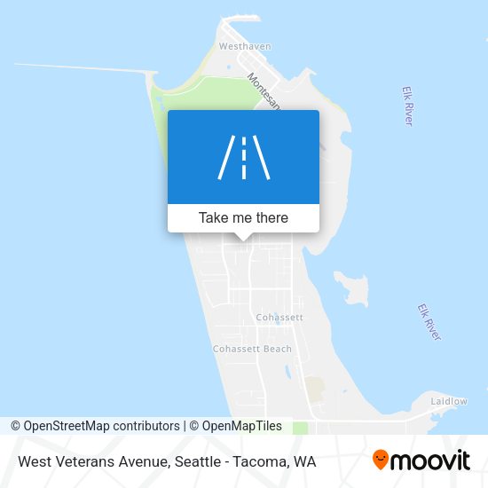 West Veterans Avenue map