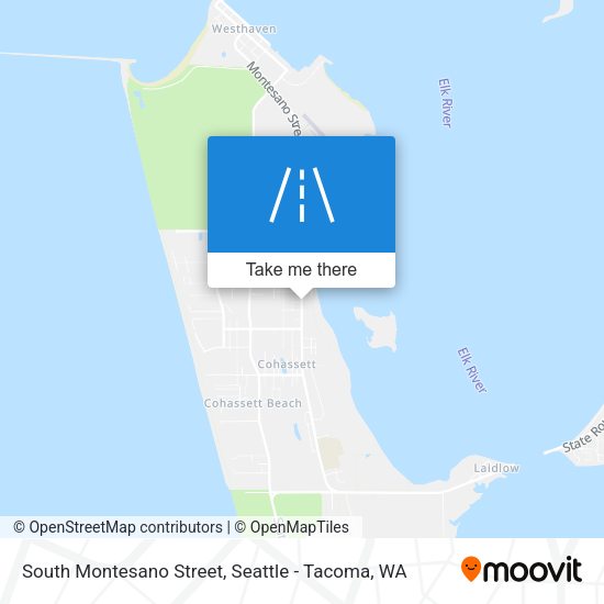 South Montesano Street map