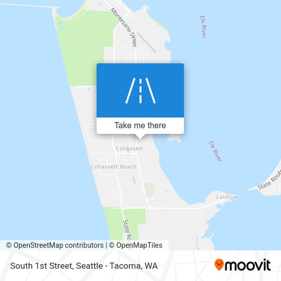 South 1st Street map