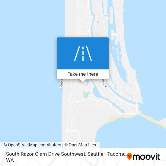 Mapa de South Razor Clam Drive Southwest