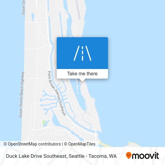 Duck Lake Drive Southeast map