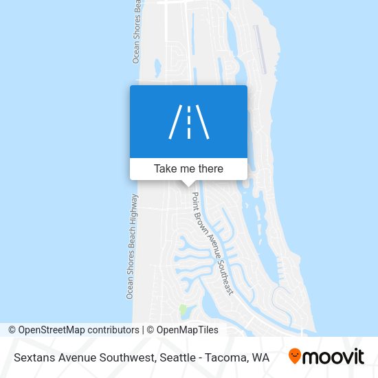 Sextans Avenue Southwest map