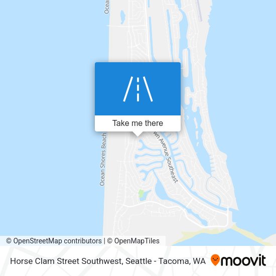 Horse Clam Street Southwest map
