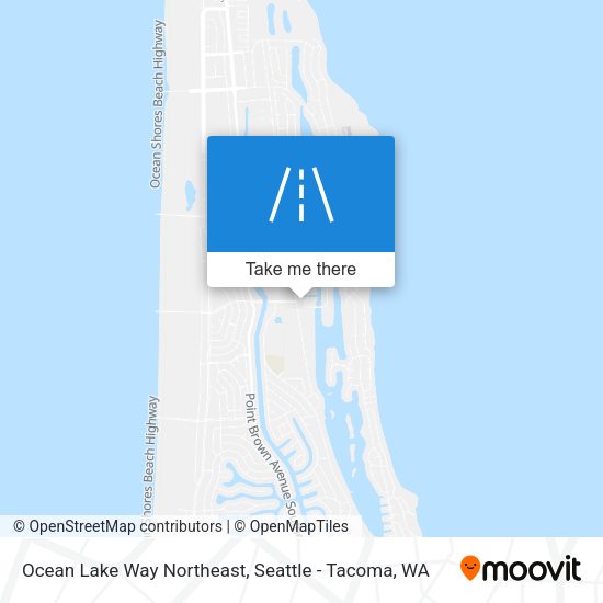 Ocean Lake Way Northeast map