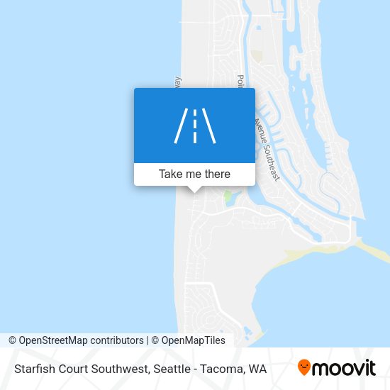 Mapa de Starfish Court Southwest