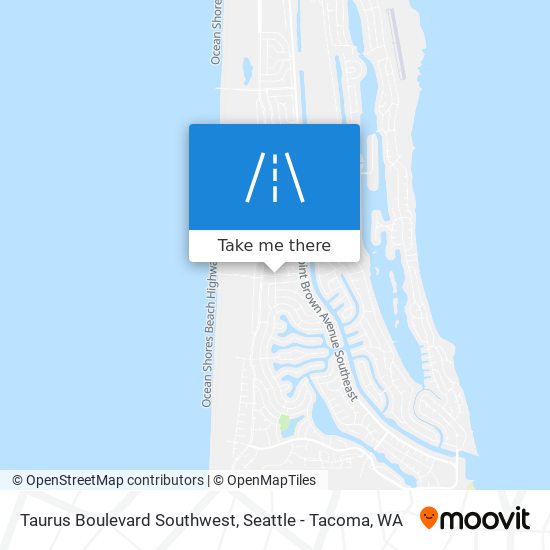 Taurus Boulevard Southwest map