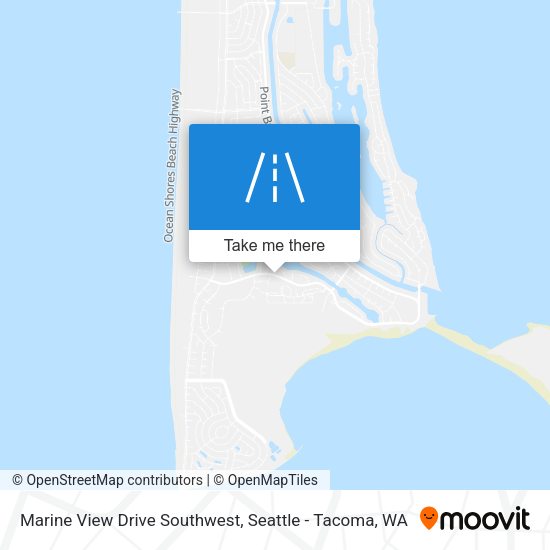 Marine View Drive Southwest map