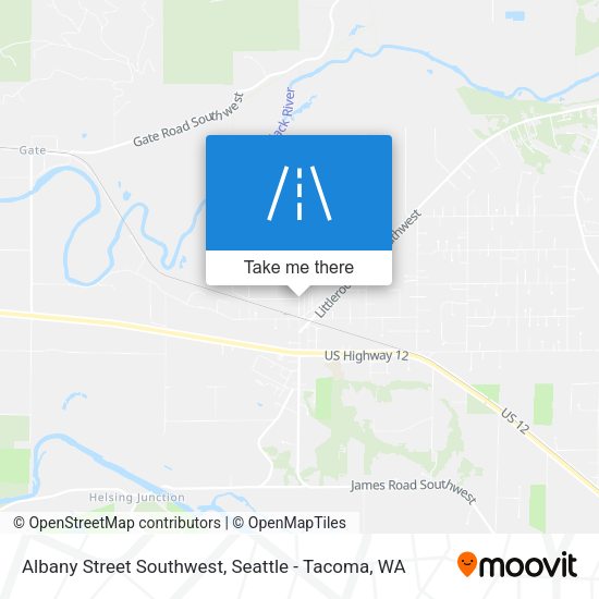 Mapa de Albany Street Southwest