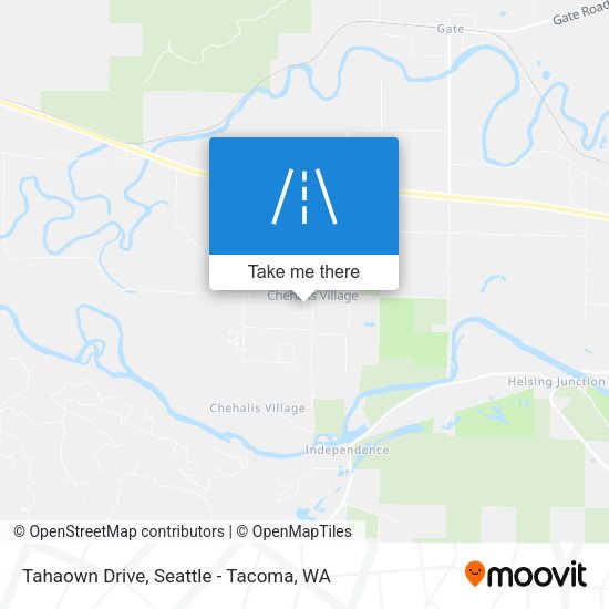 Tahaown Drive map