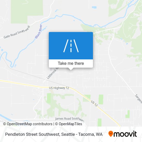 Mapa de Pendleton Street Southwest