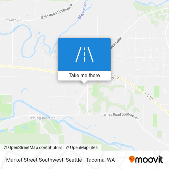 Mapa de Market Street Southwest