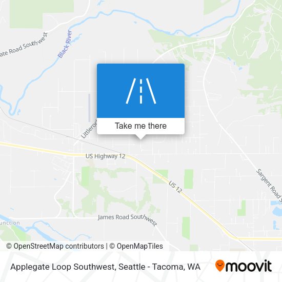 Applegate Loop Southwest map