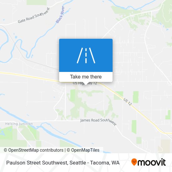 Mapa de Paulson Street Southwest
