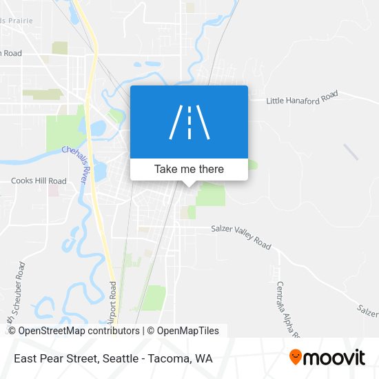 East Pear Street map