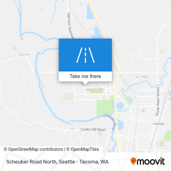Scheuber Road North map