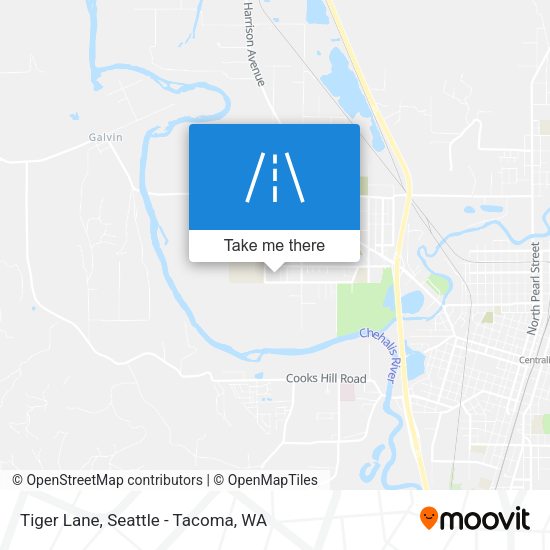 Tiger Lane map