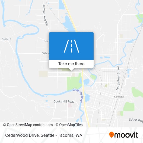 Mapa de Cedarwood Drive