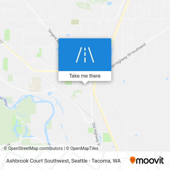 Mapa de Ashbrook Court Southwest