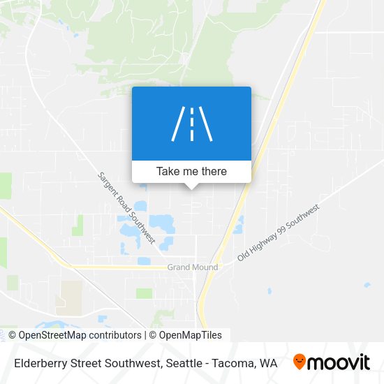 Mapa de Elderberry Street Southwest