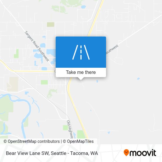 Bear View Lane SW map