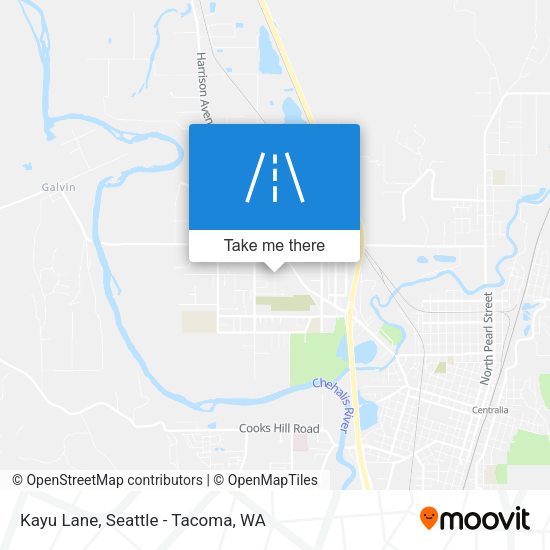 Kayu Lane map