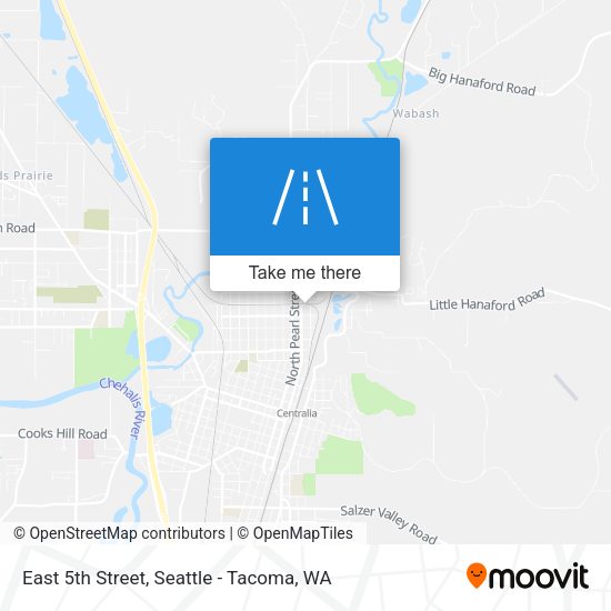 East 5th Street map