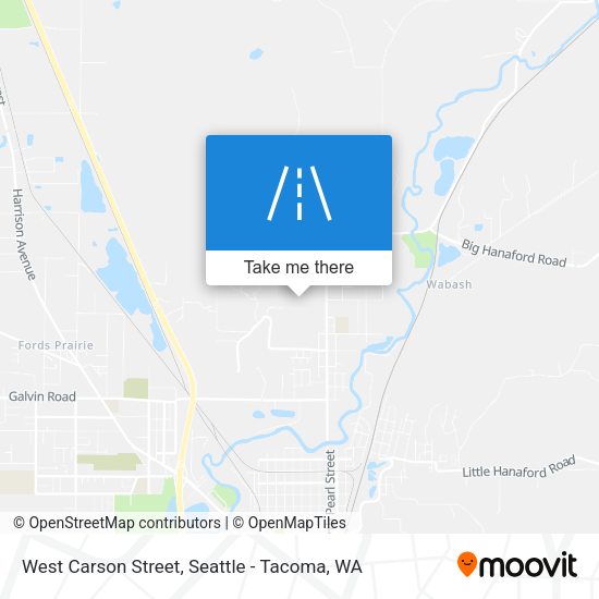 West Carson Street map