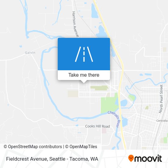 Fieldcrest Avenue map