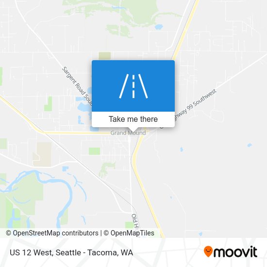 US 12 West map