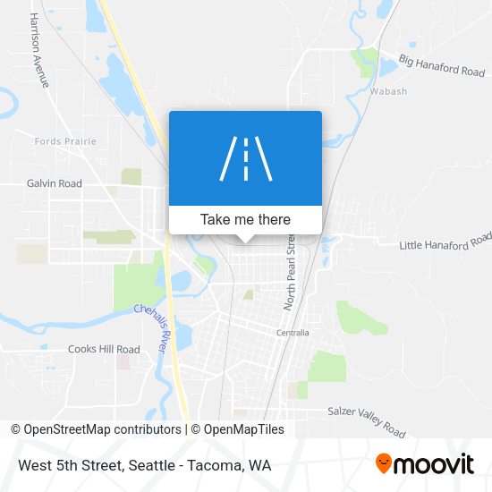 West 5th Street map