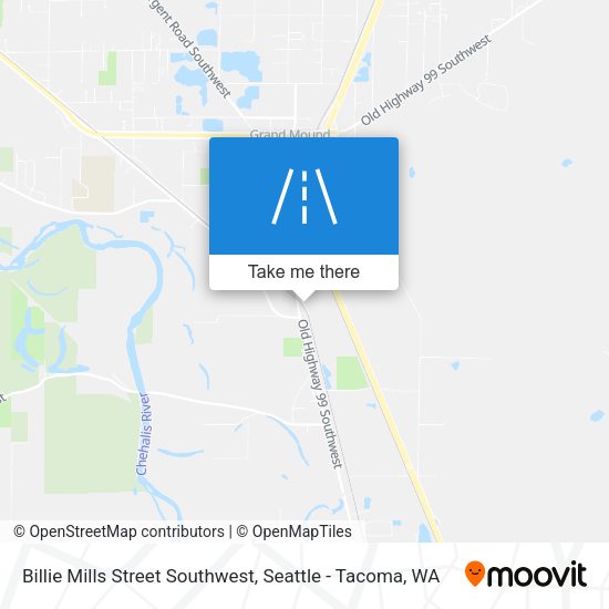Mapa de Billie Mills Street Southwest