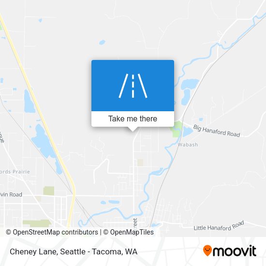 Mapa de Cheney Lane