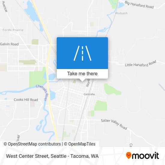 West Center Street map