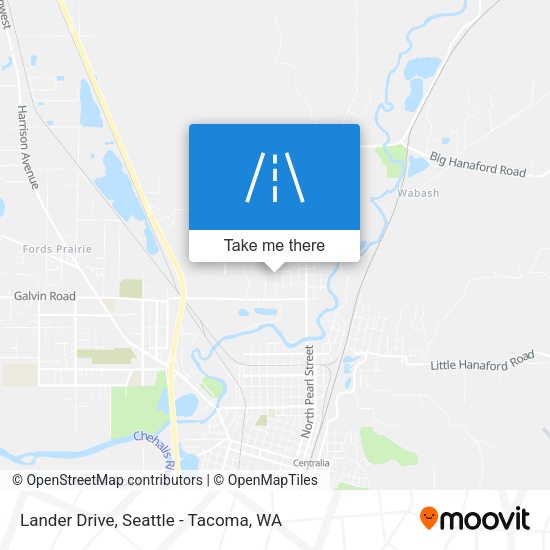 Lander Drive map